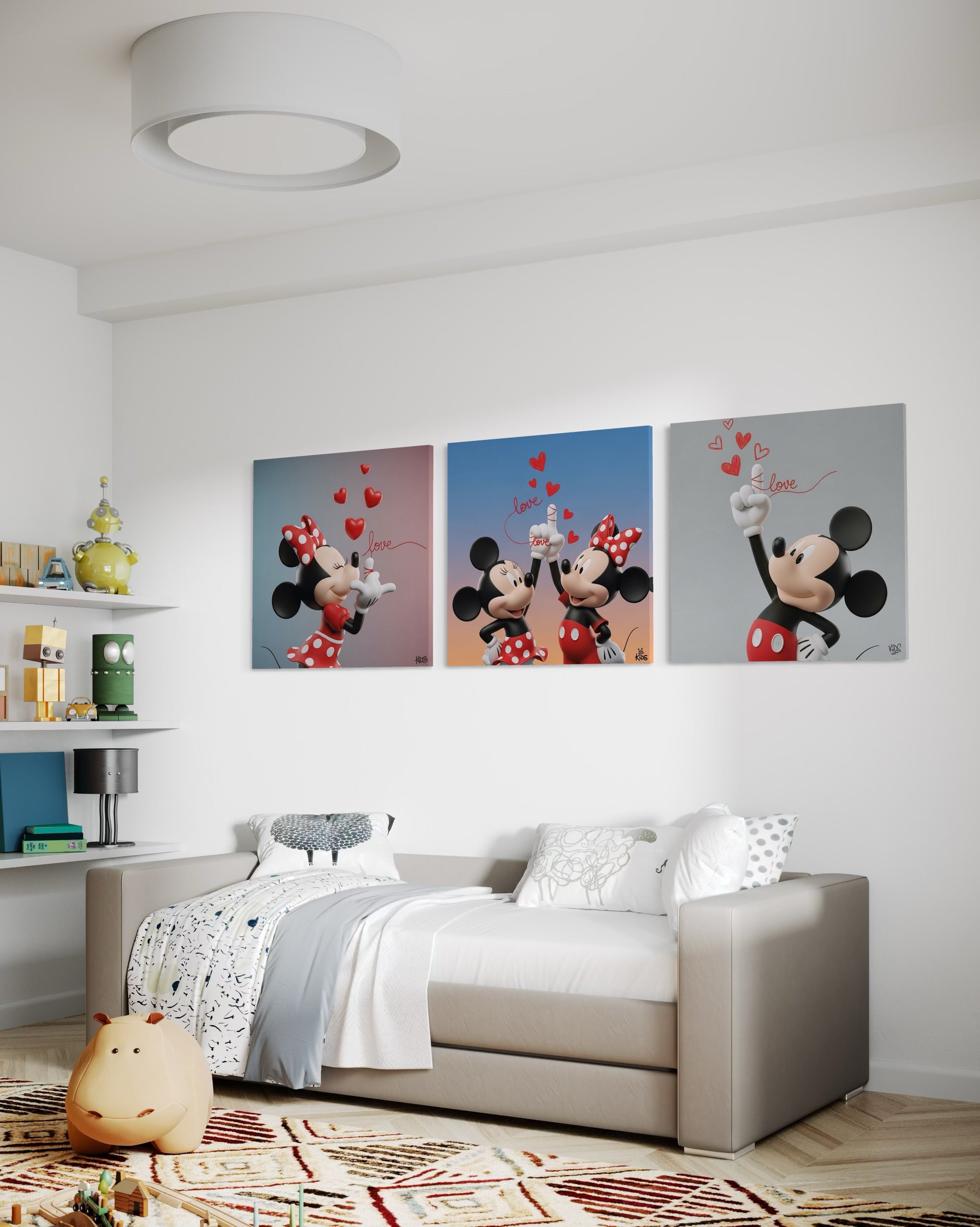 ¡El amor está en el aire con Mickey y Minnie! ❤️