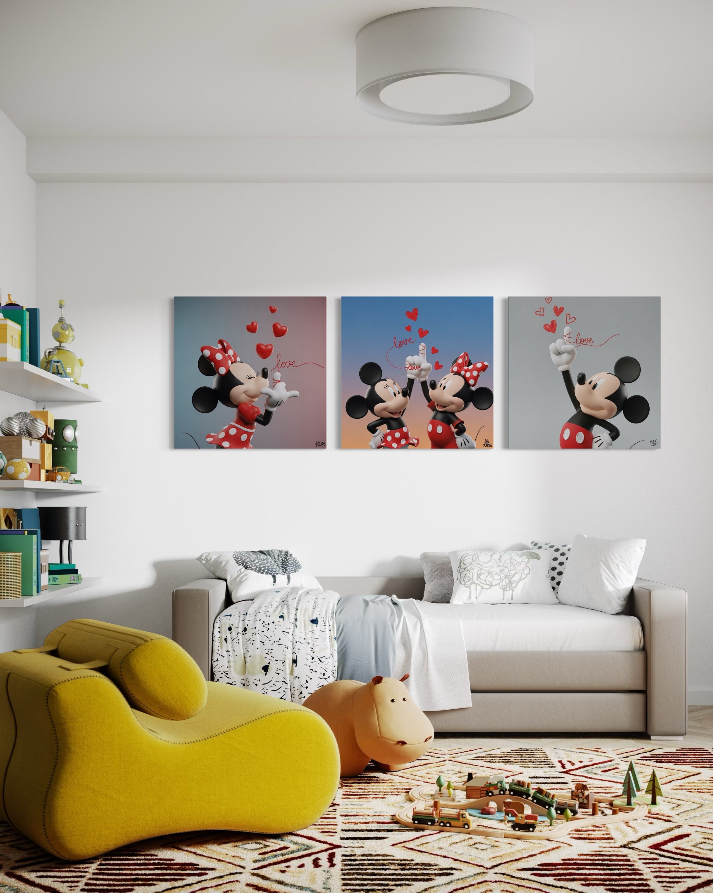 ¡El amor está en el aire con Mickey y Minnie! ❤️