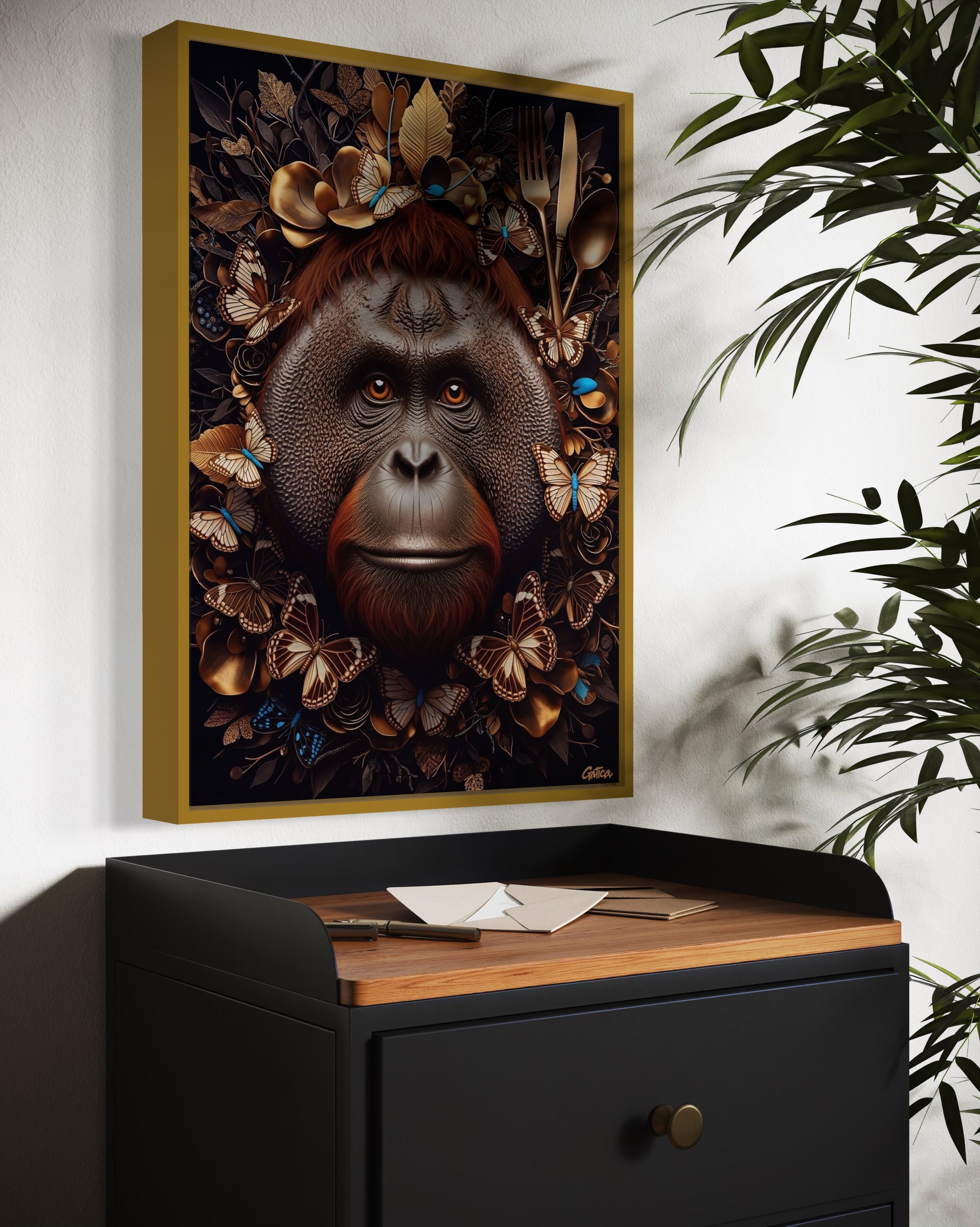 "Orangután Mágico: Sabiduría y Mística Natural"
