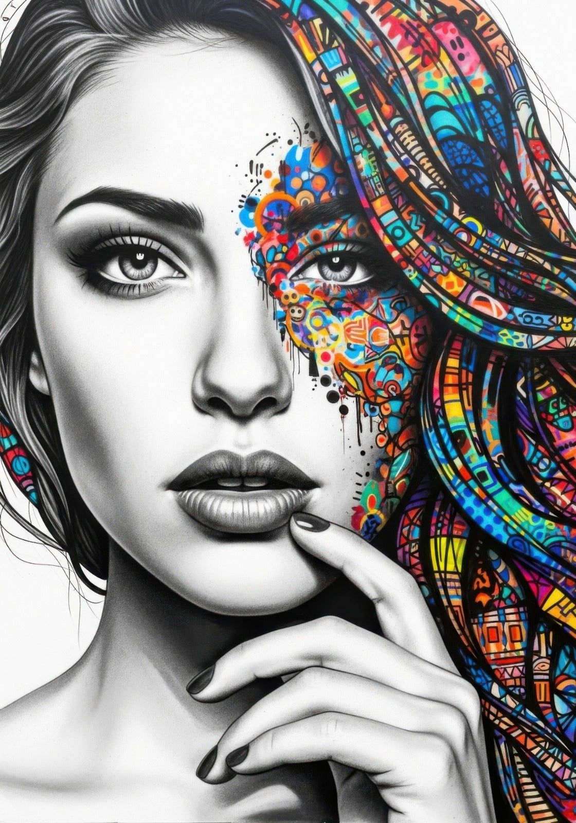 "El Alma a Color: Belleza y Expresión en Tres Miradas."