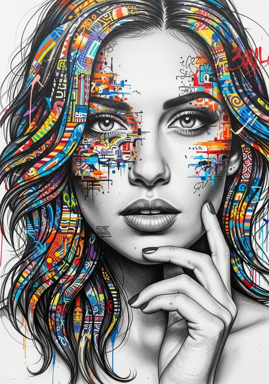 "El Alma a Color: Belleza y Expresión en Tres Miradas."