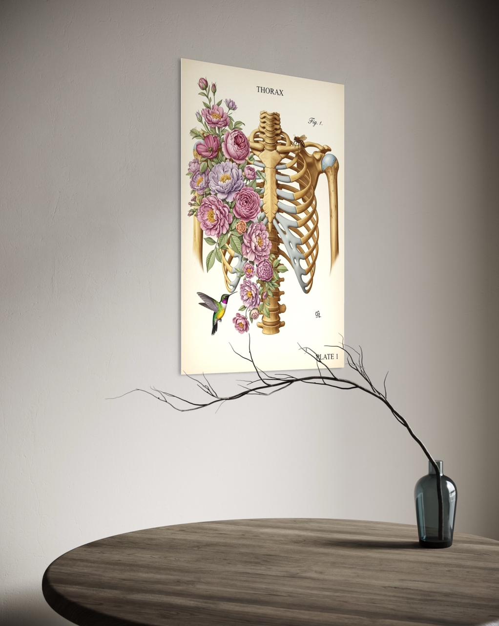 "El Corazón Florece: Anatomía y Belleza de la Vida."