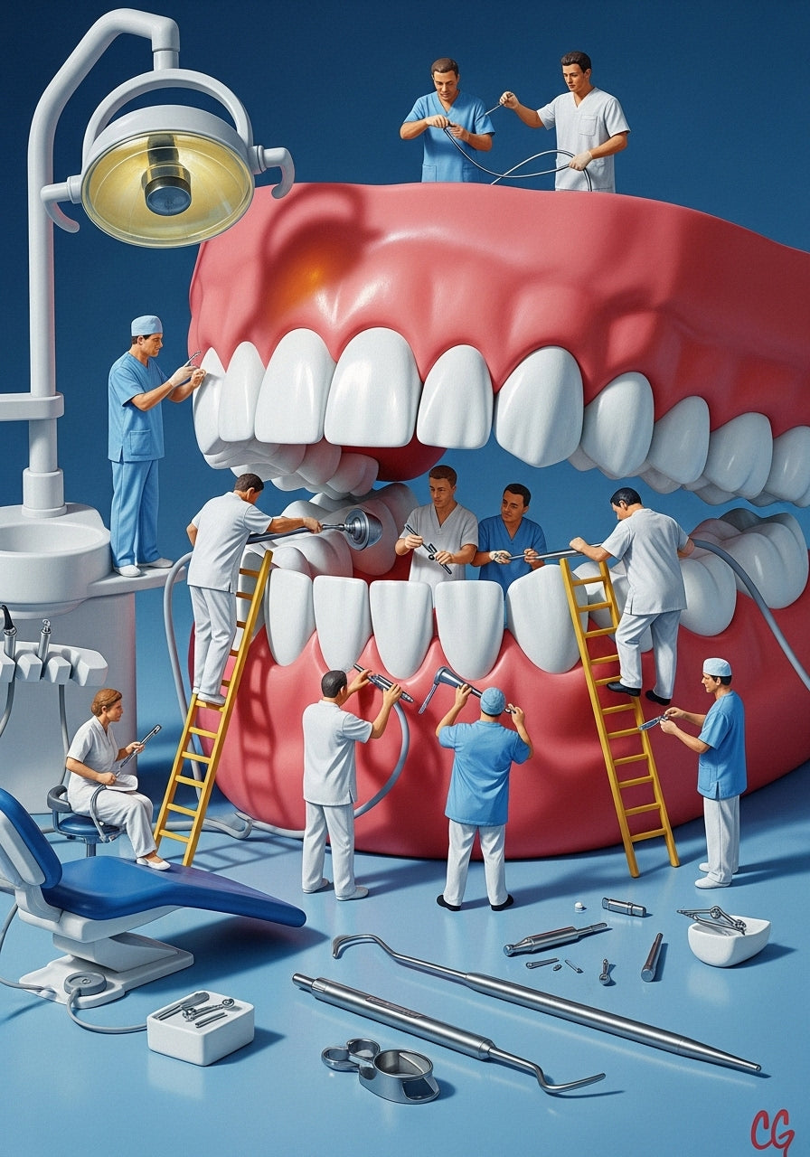 Construyendo sonrisas, un diente a la vez. ¡Manos a la obra! 🛠️