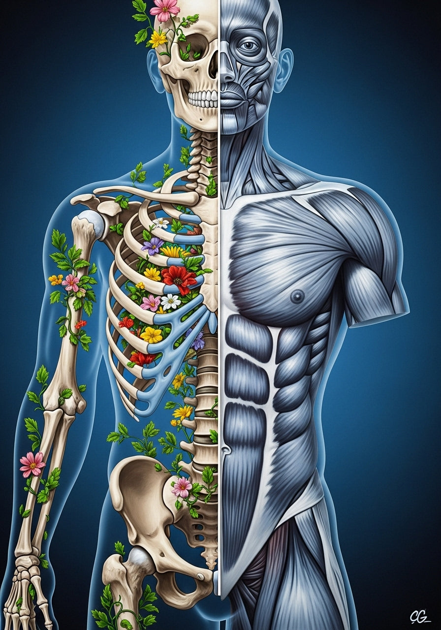 Estructura y Vida. La fuerza de nuestros huesos y el florecer de la naturaleza interior.