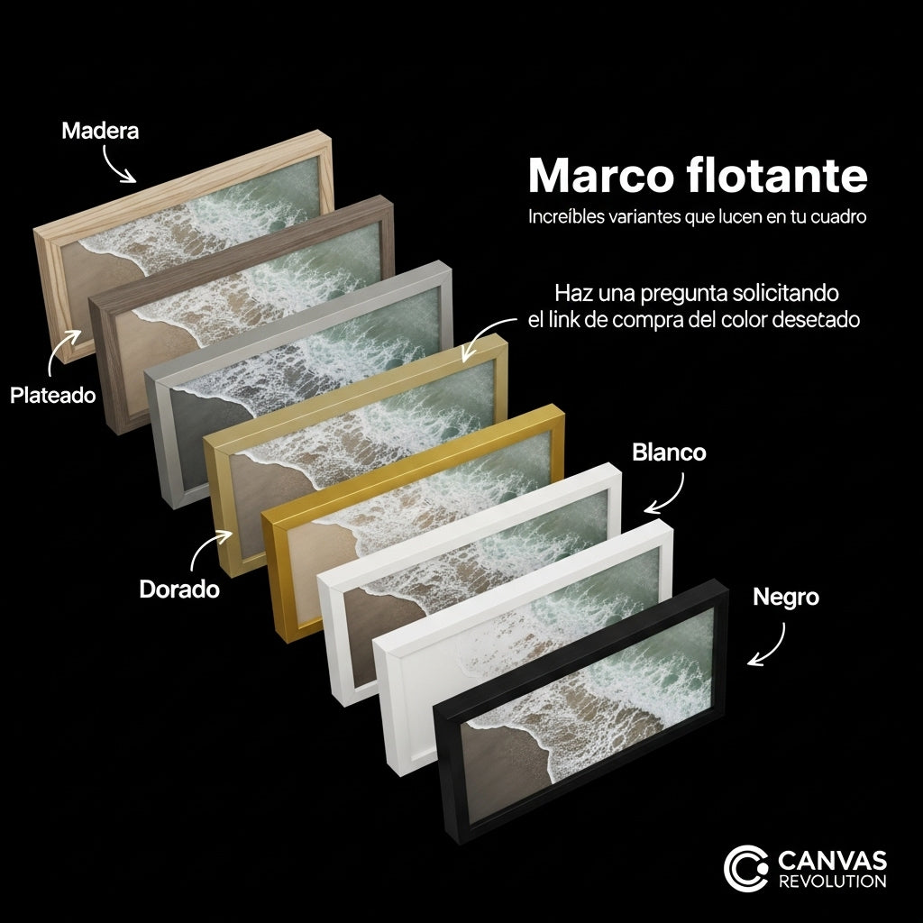 CANVAS CON MARCO "RECTANGULAR"